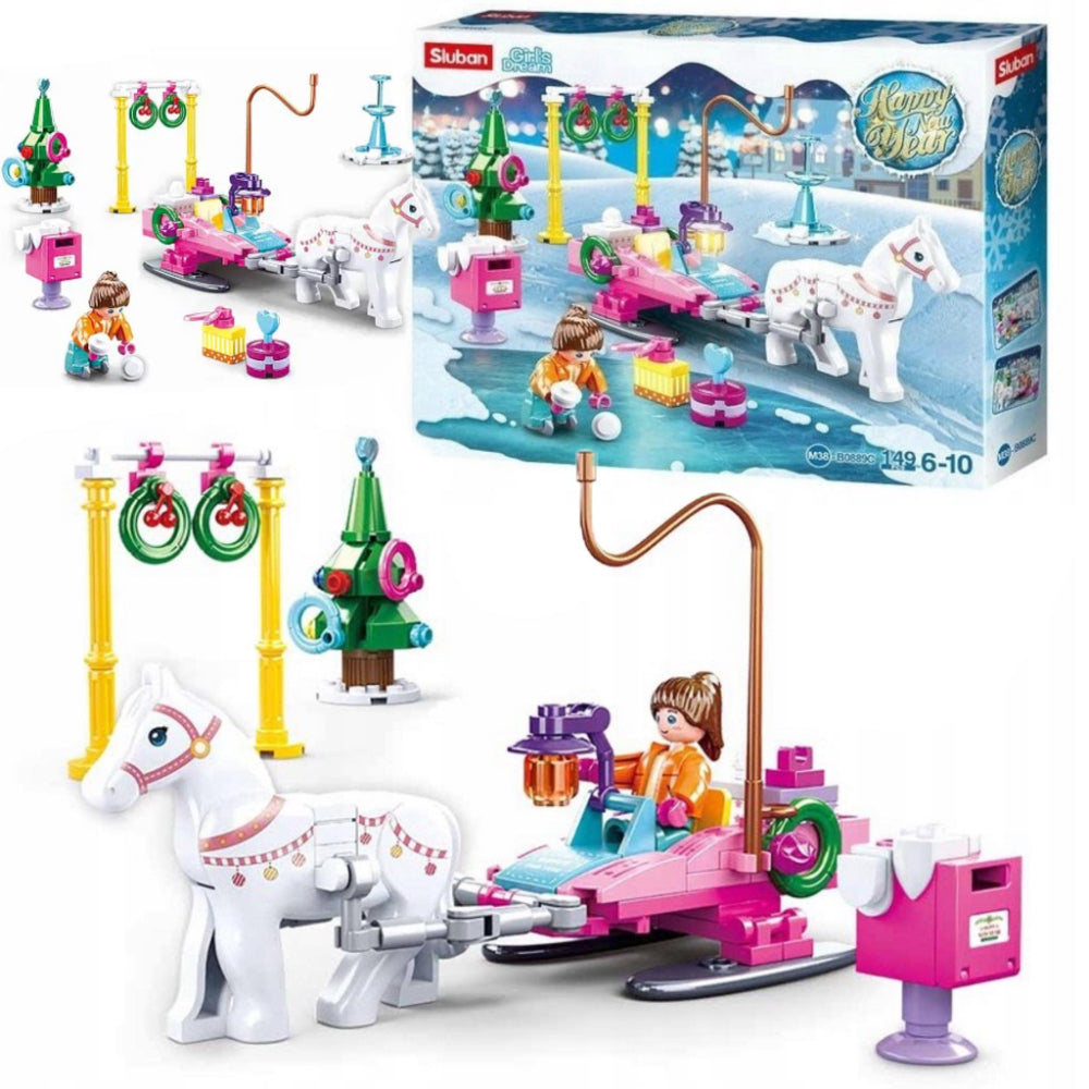 Sluban Girls Dream New Year Building Blocks Set - 149 Pcs - Toys