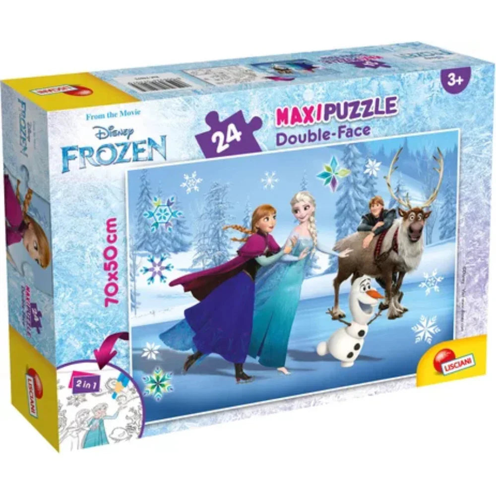 Lisciani Frozen Double-Face Maxi Puzzle – 24 Pieces - Toys