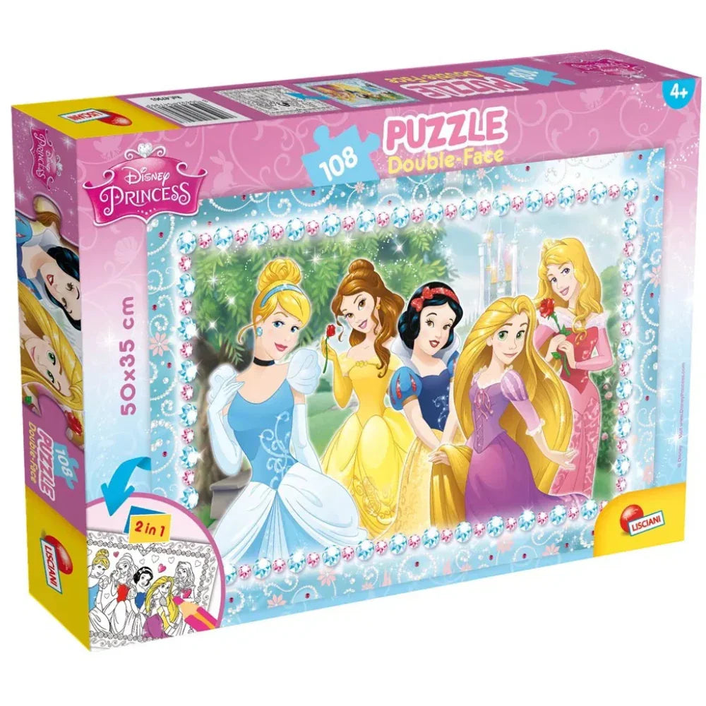 Lisciani Princess Double-Face Puzzle – 108 Pieces - Toys