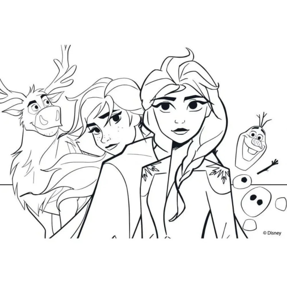 Lisciani Frozen Double-Face Maxi Floor Puzzle  - 2x24 Pieces