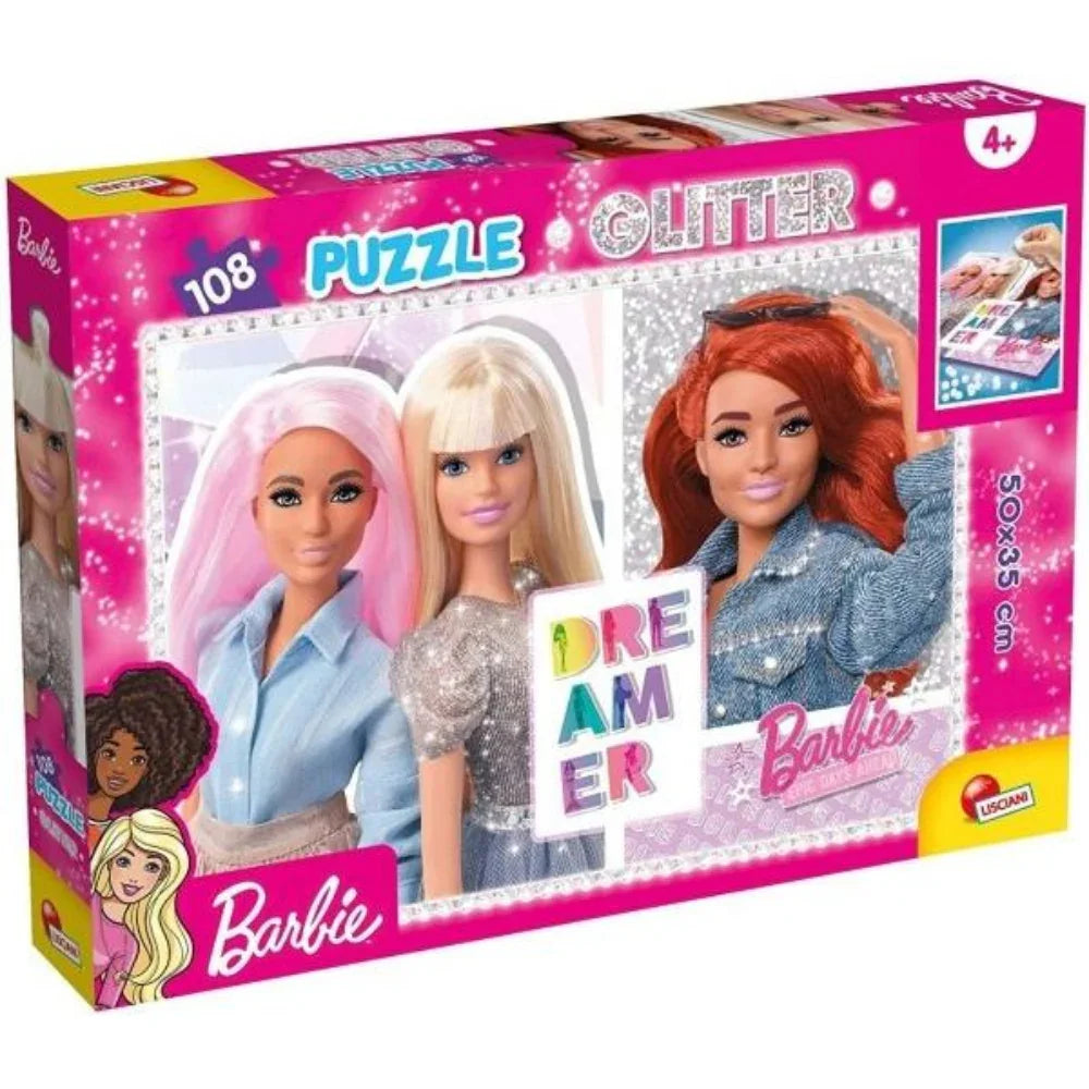 Lisciani Barbie "Dreamer" Glitter Puzzle - 108 Pieces - Toys