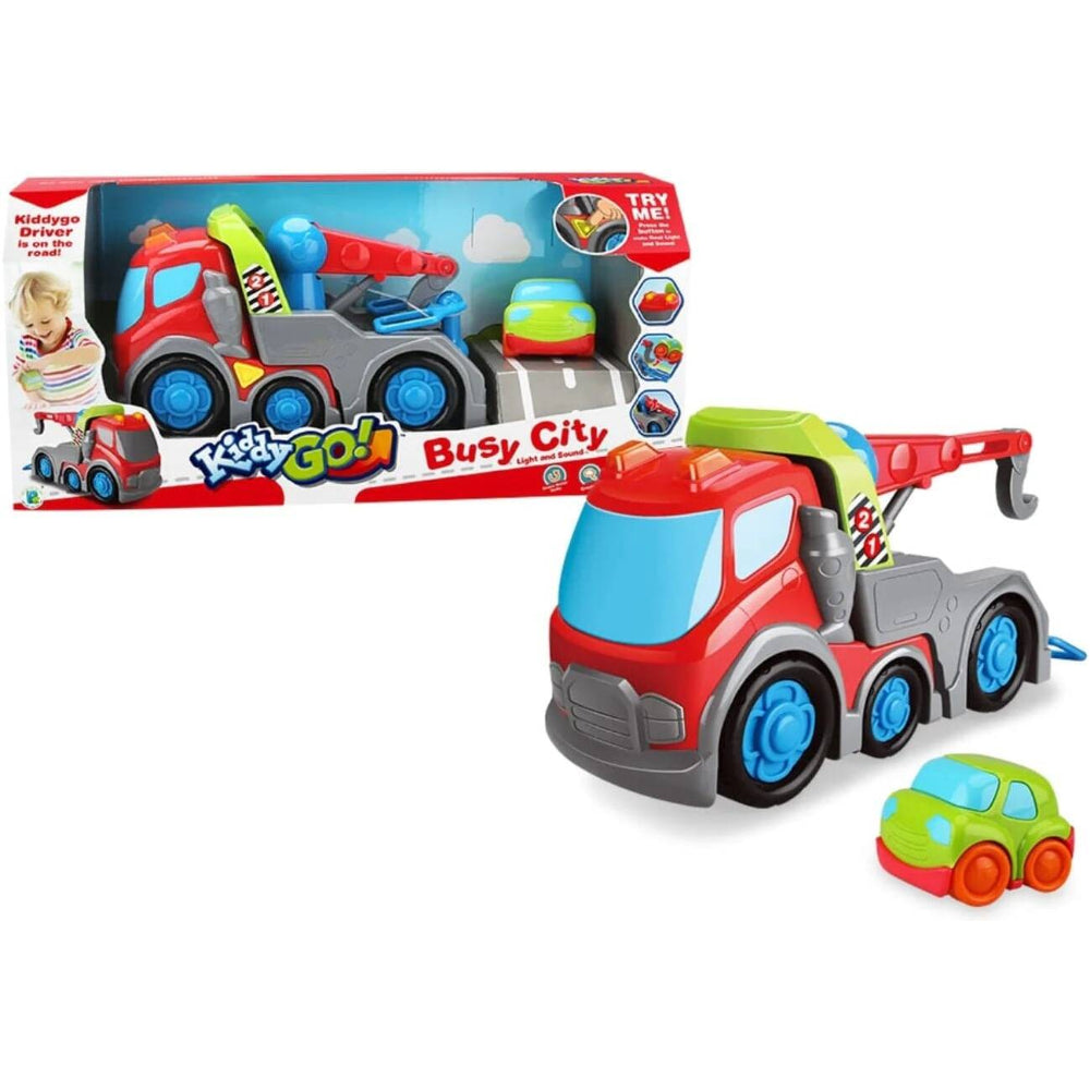 City Service Slip Car Truck – Light & Sound (31 cm) - Toys - OKO