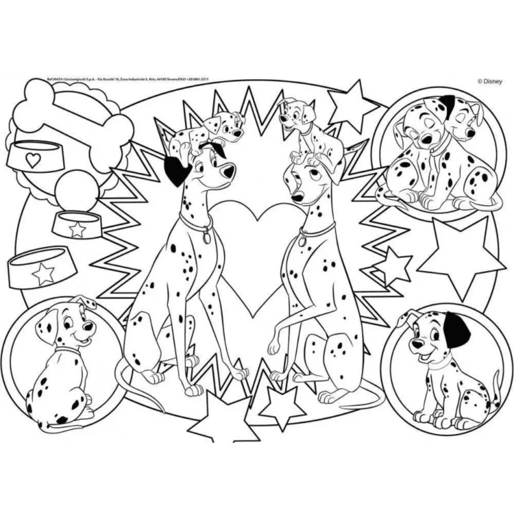 Lisciani 101 Dalmatian Double-Face Puzzle – 24 Pieces