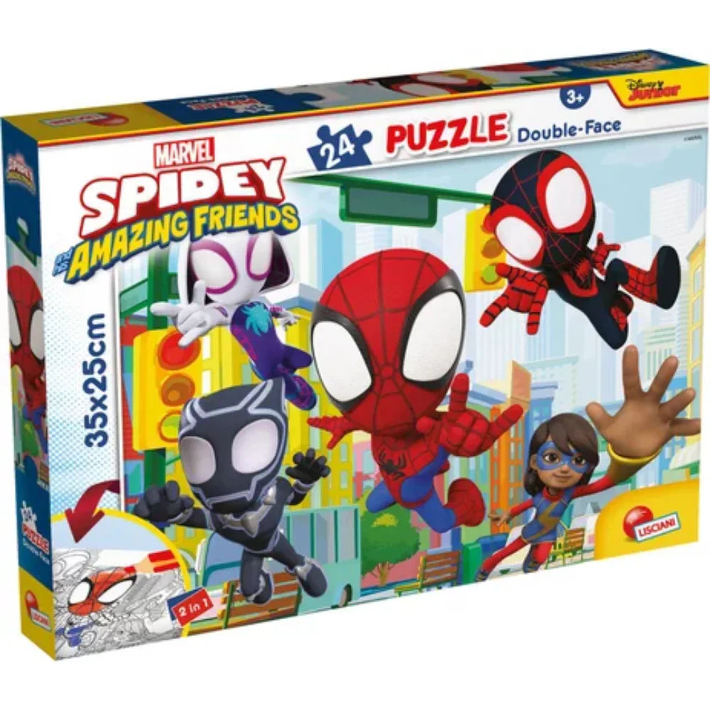 Lisciani Marvel Spidey Double-Face Puzzle - 24 Pieces