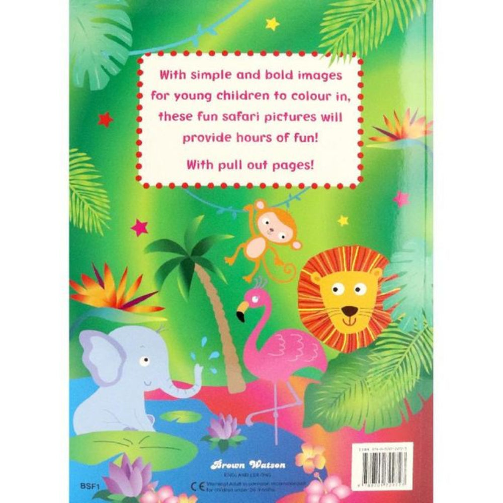 Bumper Safari Coloring Book - Paperback