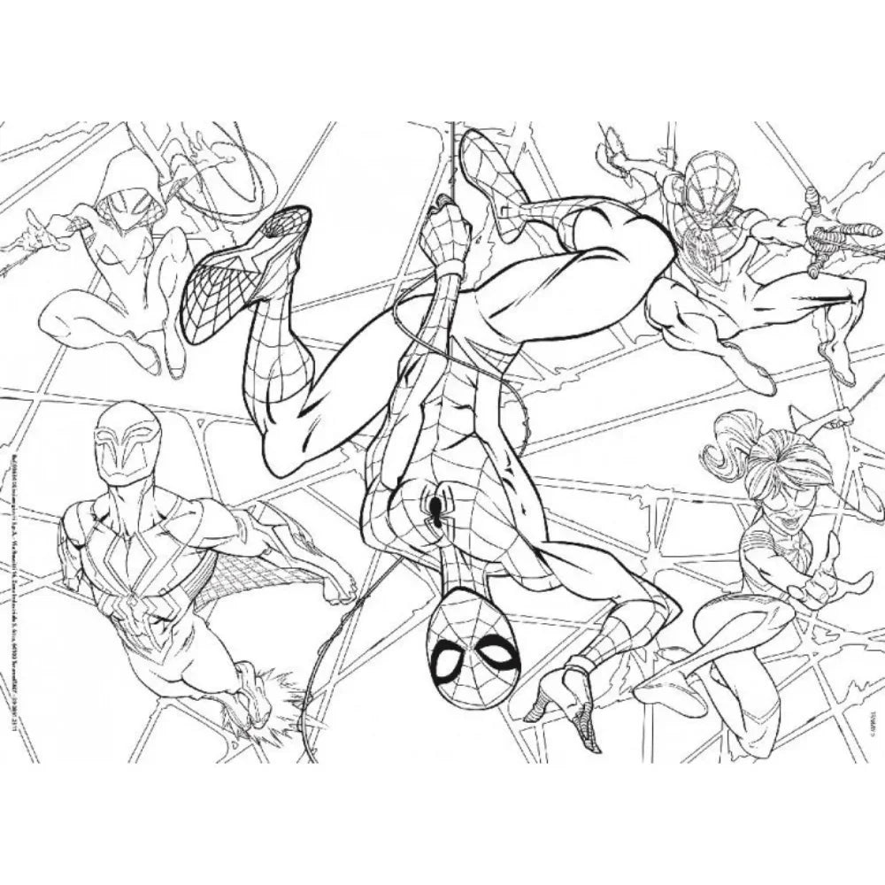 Lisciani Marvel Spiderman Double-Face Puzzle - 60 Pieces