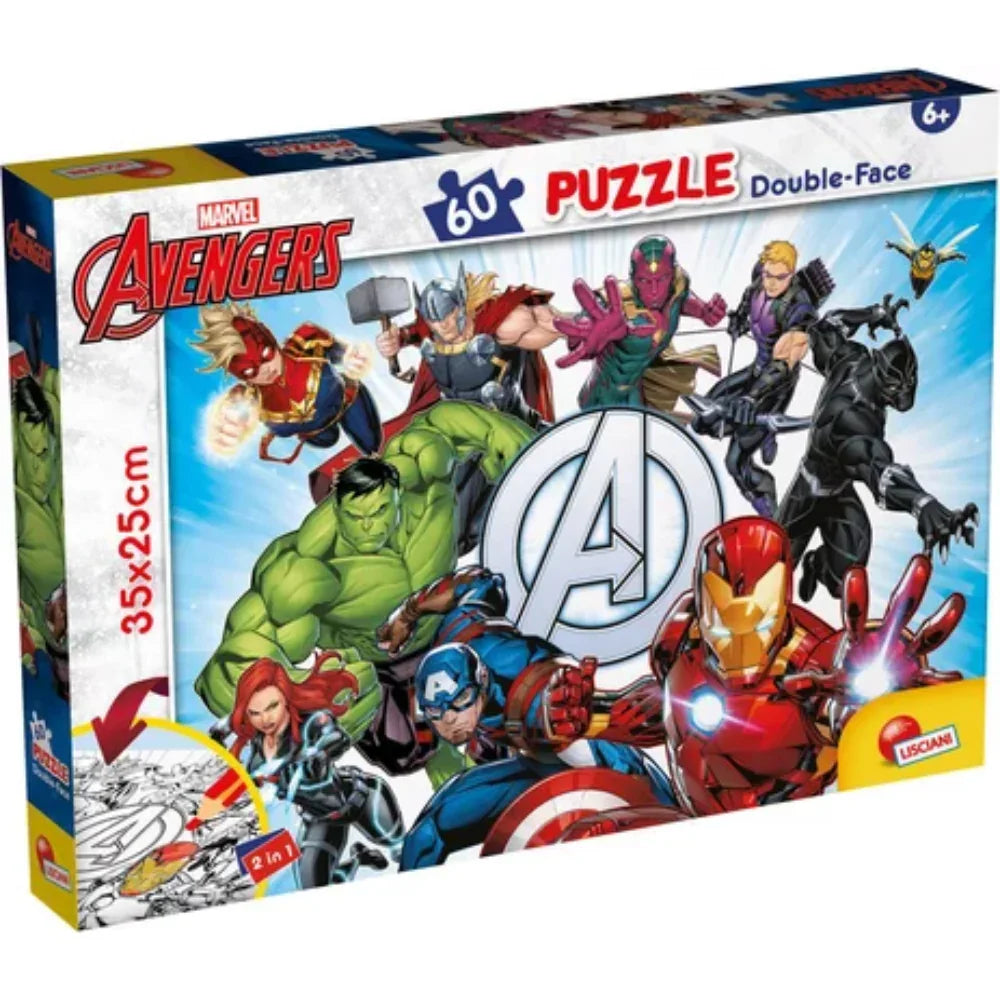 Lisciani Avengers Double-Face Puzzle - 60 Pieces
