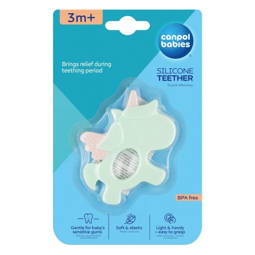 Canpol Babies Rattle with Silicone Teether - Unicorn Design (3+ Months) - Baby Essentials