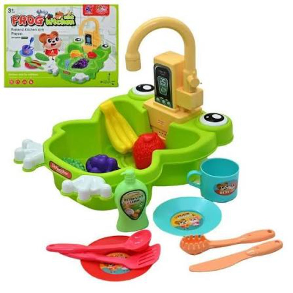 Frog Kitchen Pretend Kitchen Sink Playset