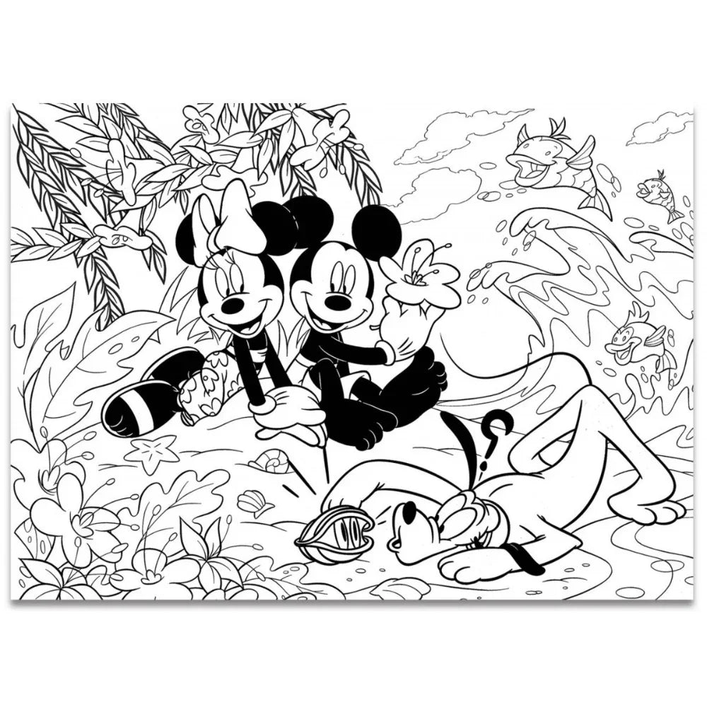 Lisciani Mickey Mouse & Friends Double-Face Puzzle - 250 Pieces