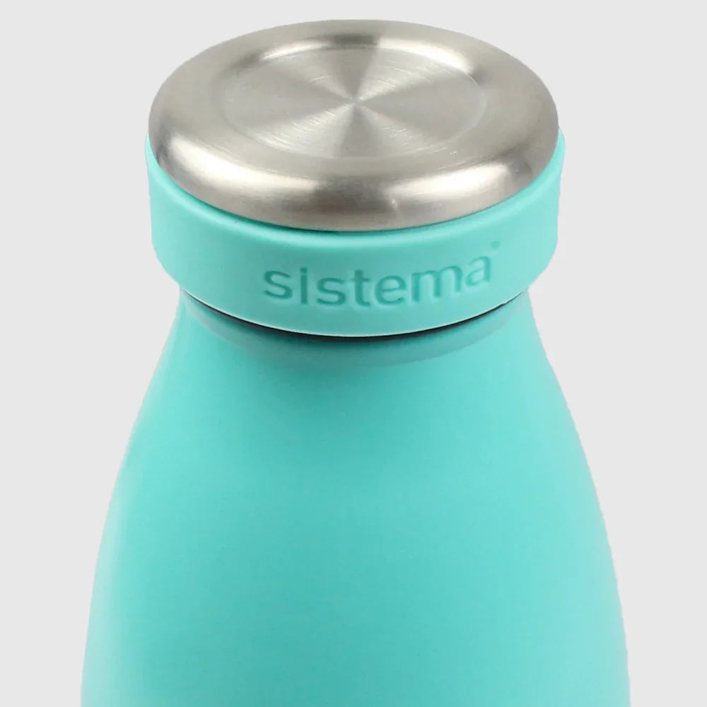 MINTY TEAL SISTEMA HYDRATION 750ML STAINLESS STEEL BOTTLE - Ourkids - Sistema