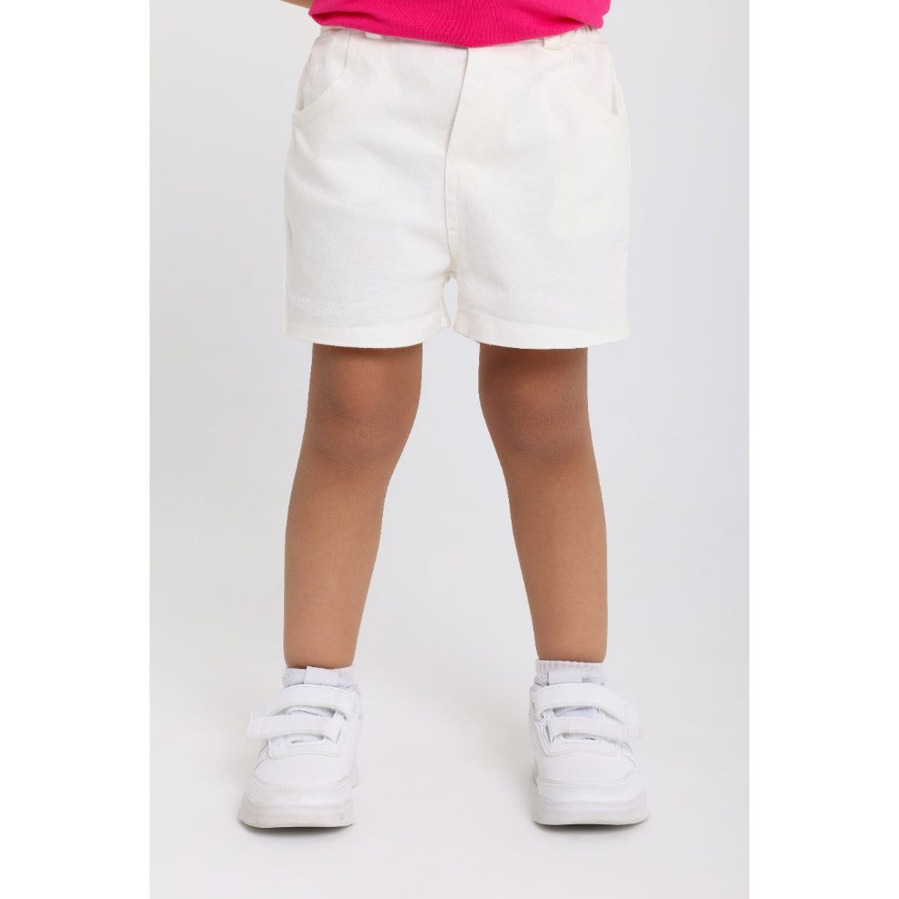 Unisex Baby Gabardine Shorts – Off-white - Clothing - Playmore