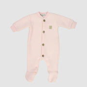 Plain Long-Sleeved Baby Footie - Ourkids - Berceau