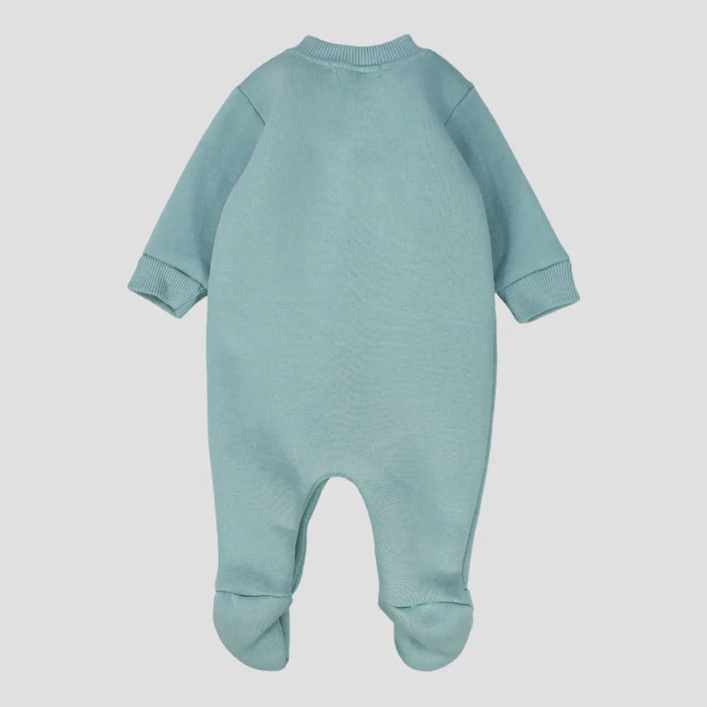 Plain Long-Sleeved Baby Footie - Ourkids - Berceau