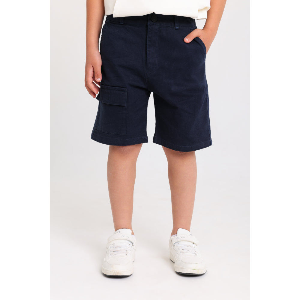 Boys Gabardine Shorts – Navy - Clothing - Playmore