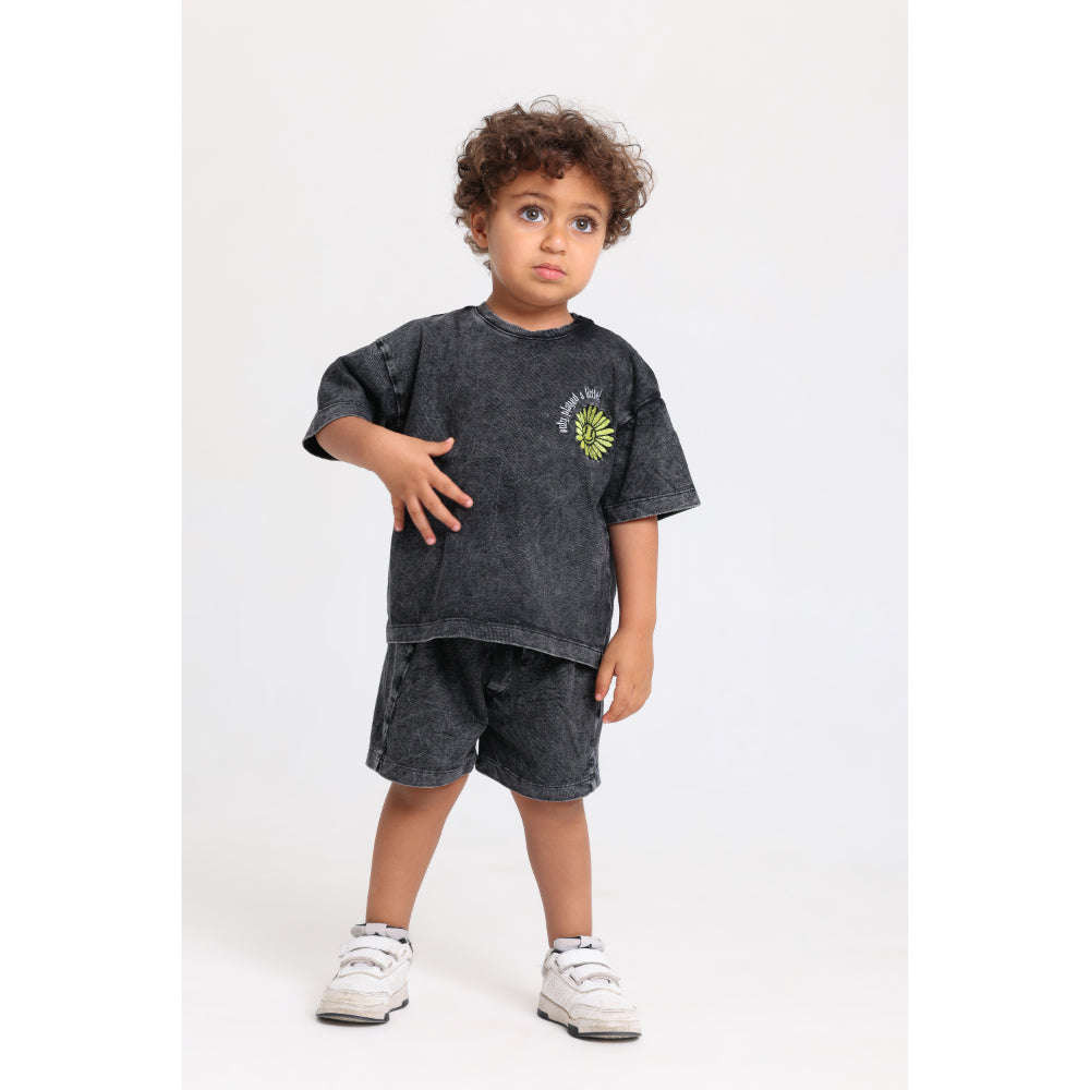 Baby Boys Cotton Outfit Set – Dark Grey - Clothing - Playmore