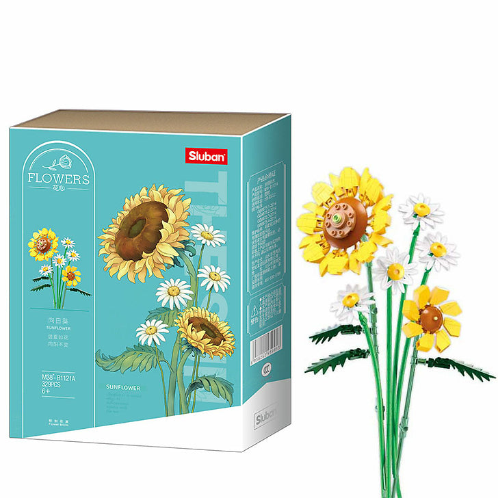 Sluban Flowers Sunflower Bricks Set - 329 Pcs - Toys