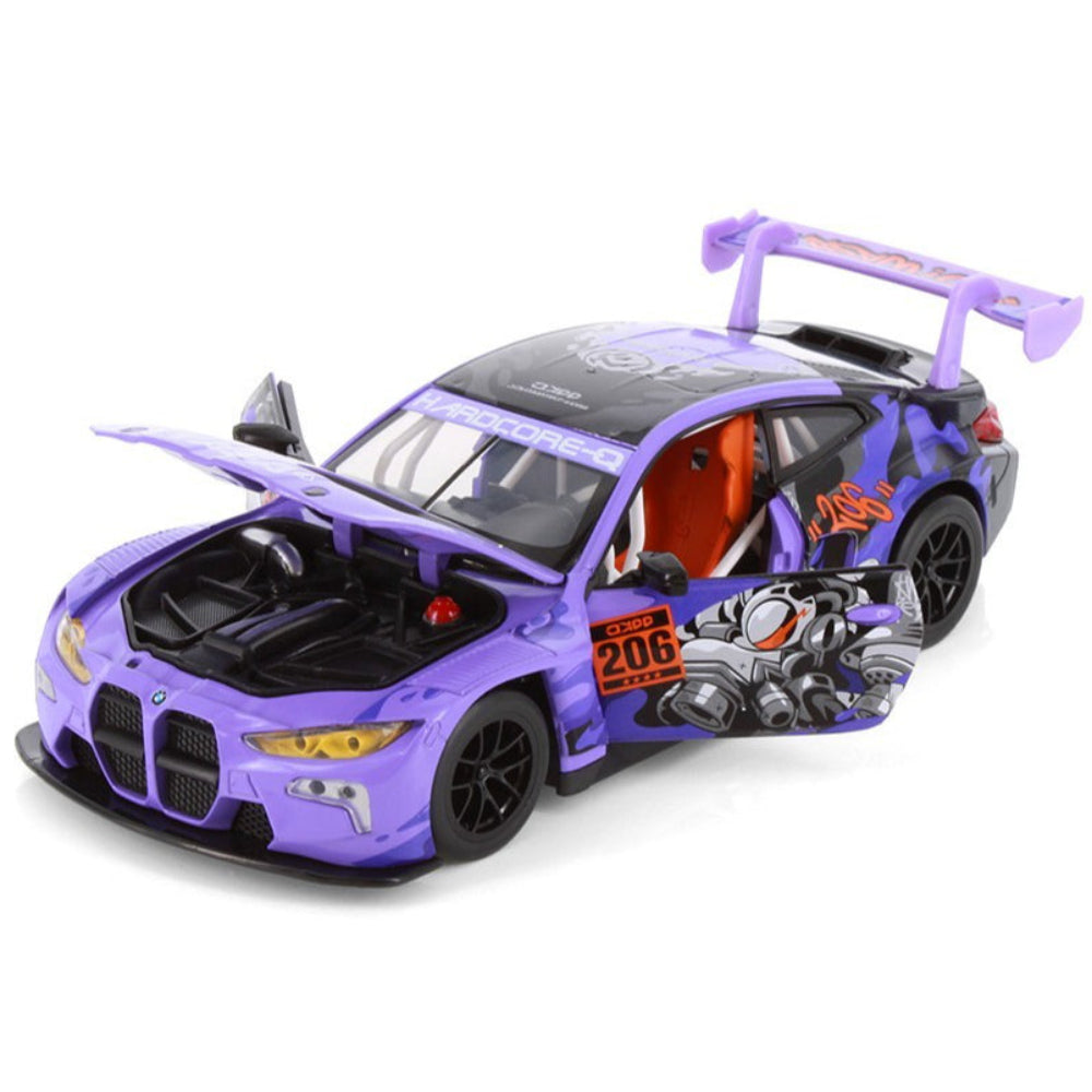 CCA (Cool Chic Auto) 1:24 scale BMW M4 GT3 Diecast Model Car – Purple