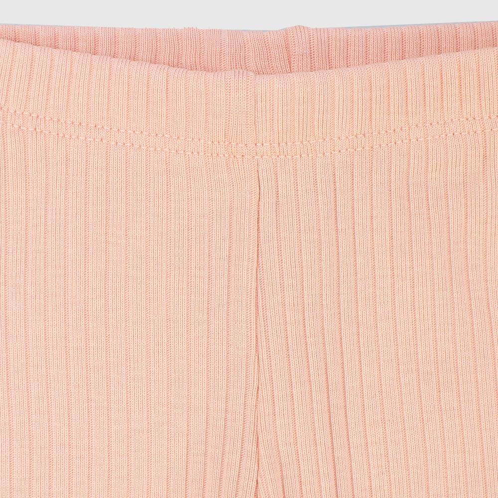 Salmon Ribbed Leggings - Ourkids - Playmore