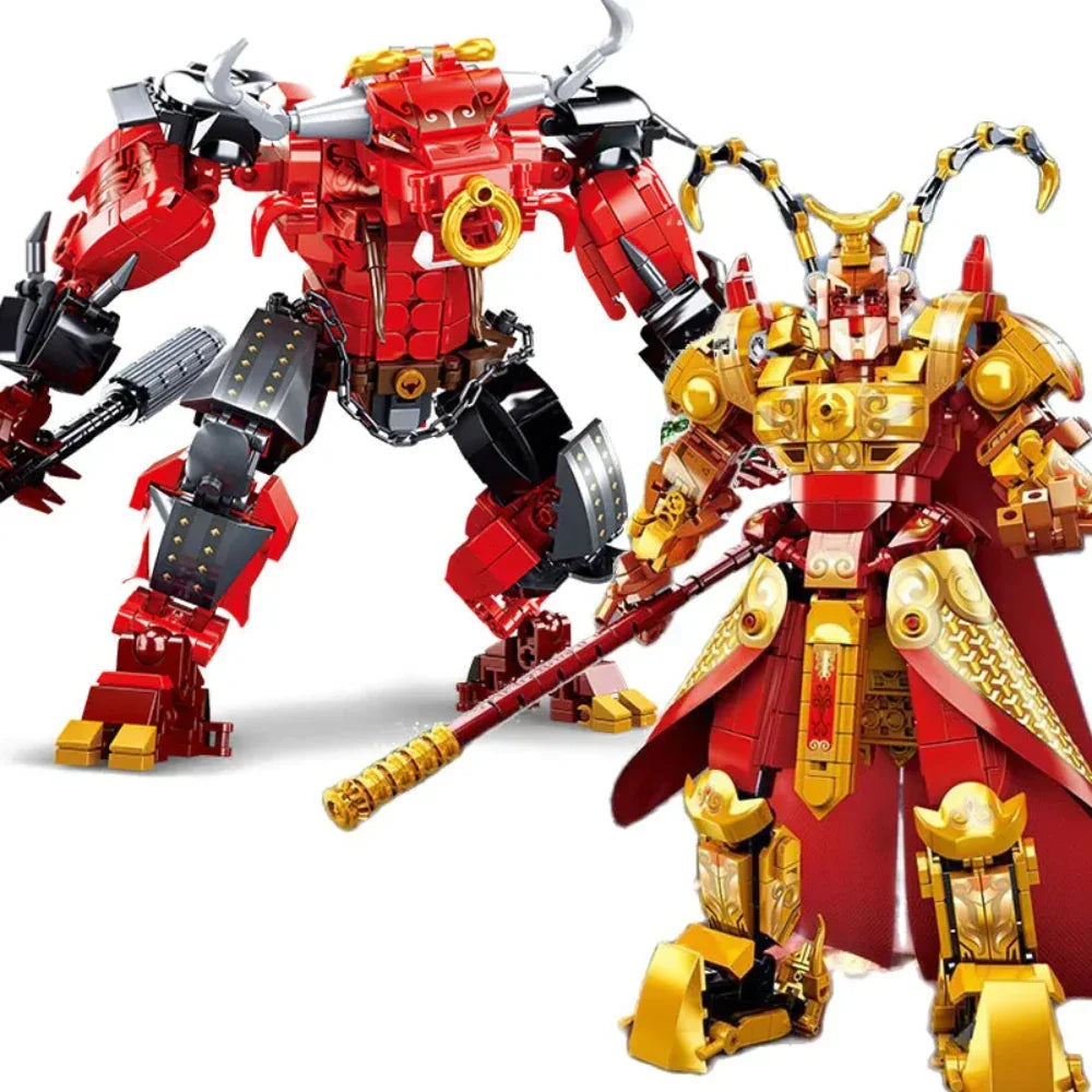 Sluban Pilgrimage To The West King of Bulls Constructor Building Blocks Set - 606 Pcs
