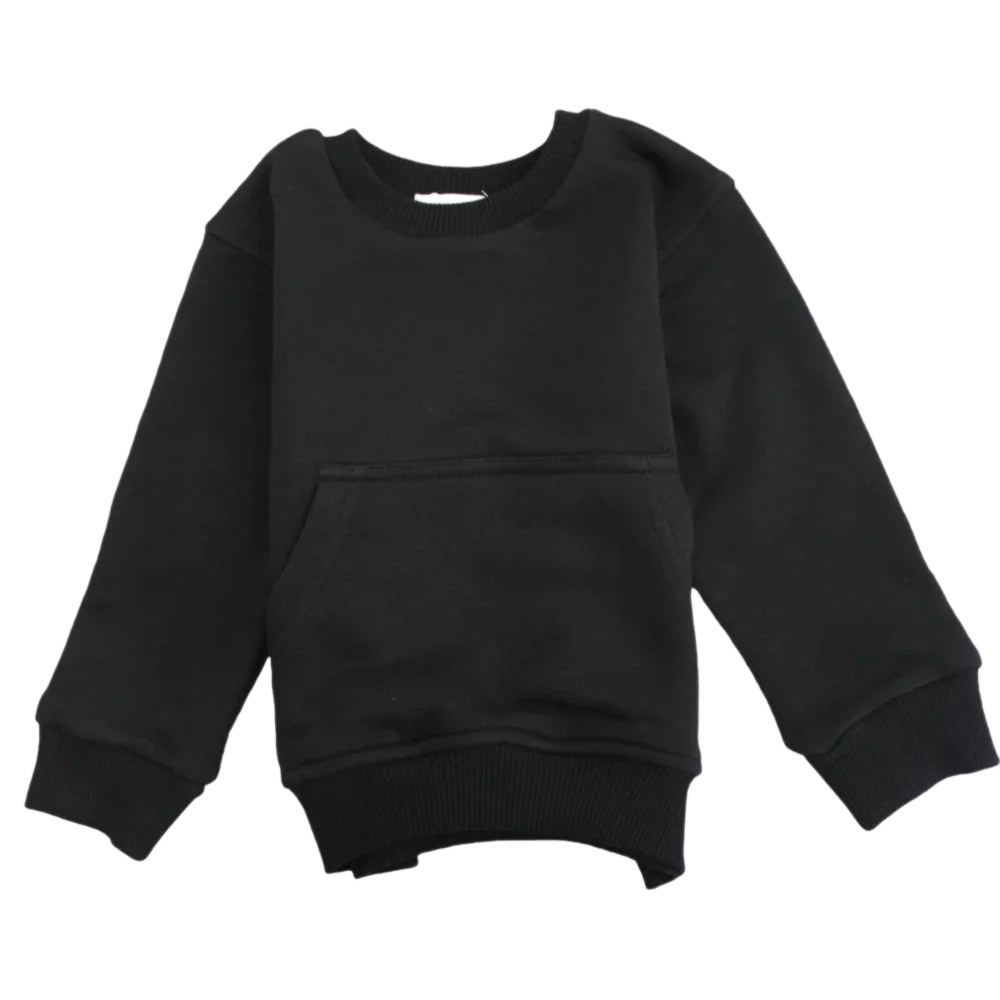 Unisex Black Sweatshirt - Clothing - Ourkids