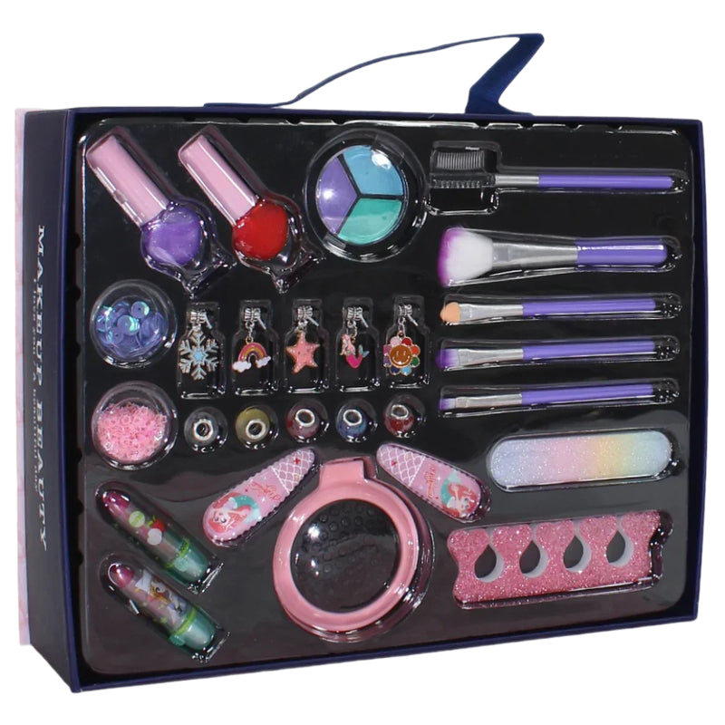 Handheld Make-Up & Jewelry Gift Box – With Brushes - Toys - Eagle Trade