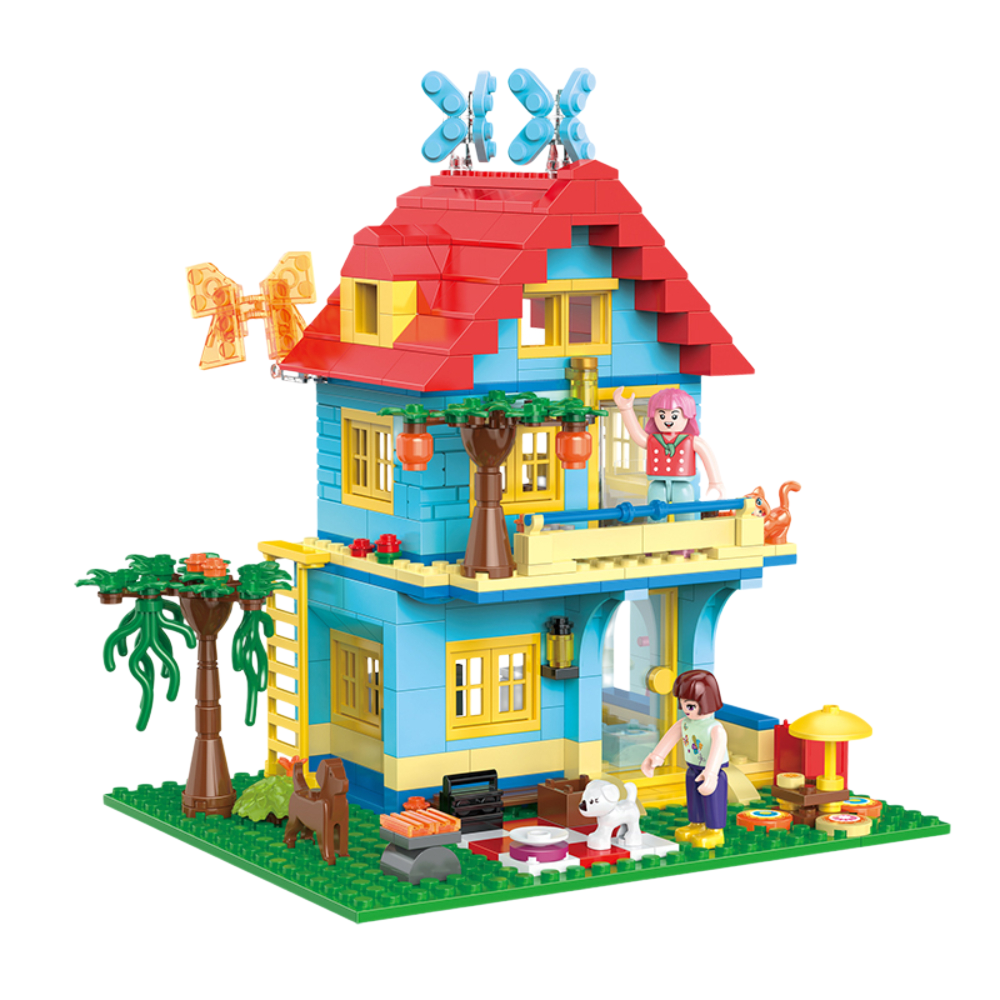 Cogo Fairytale Dream Cozy Summer Butterfly Cottage Building Block Set – 480 Pcs - Toys