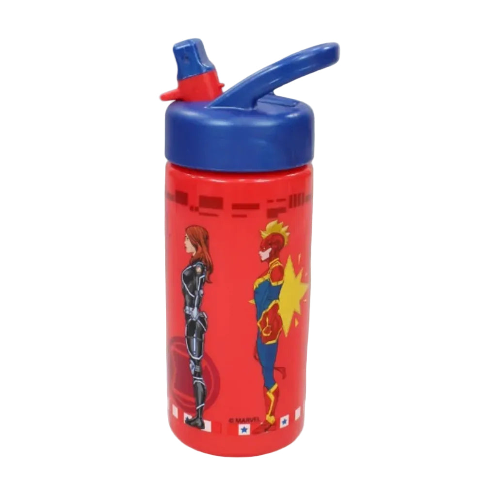 Stor Avengers Sports Water Bottle with Straw and Built-in Handle 410ml - Ourkids - Stor