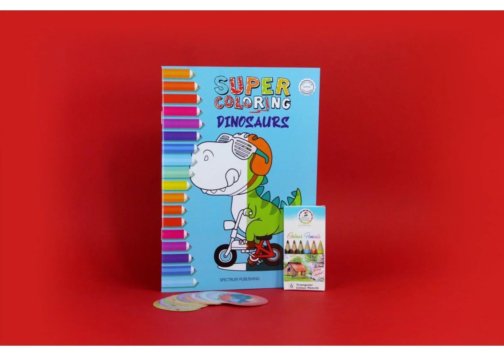 Super coloring dinosaurs book - Ourkids - Spectrum Publishing