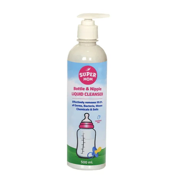 Super Mom Bottle & Nipple Cleaner Liquid - 500 ML - Ourkids - Super Mom