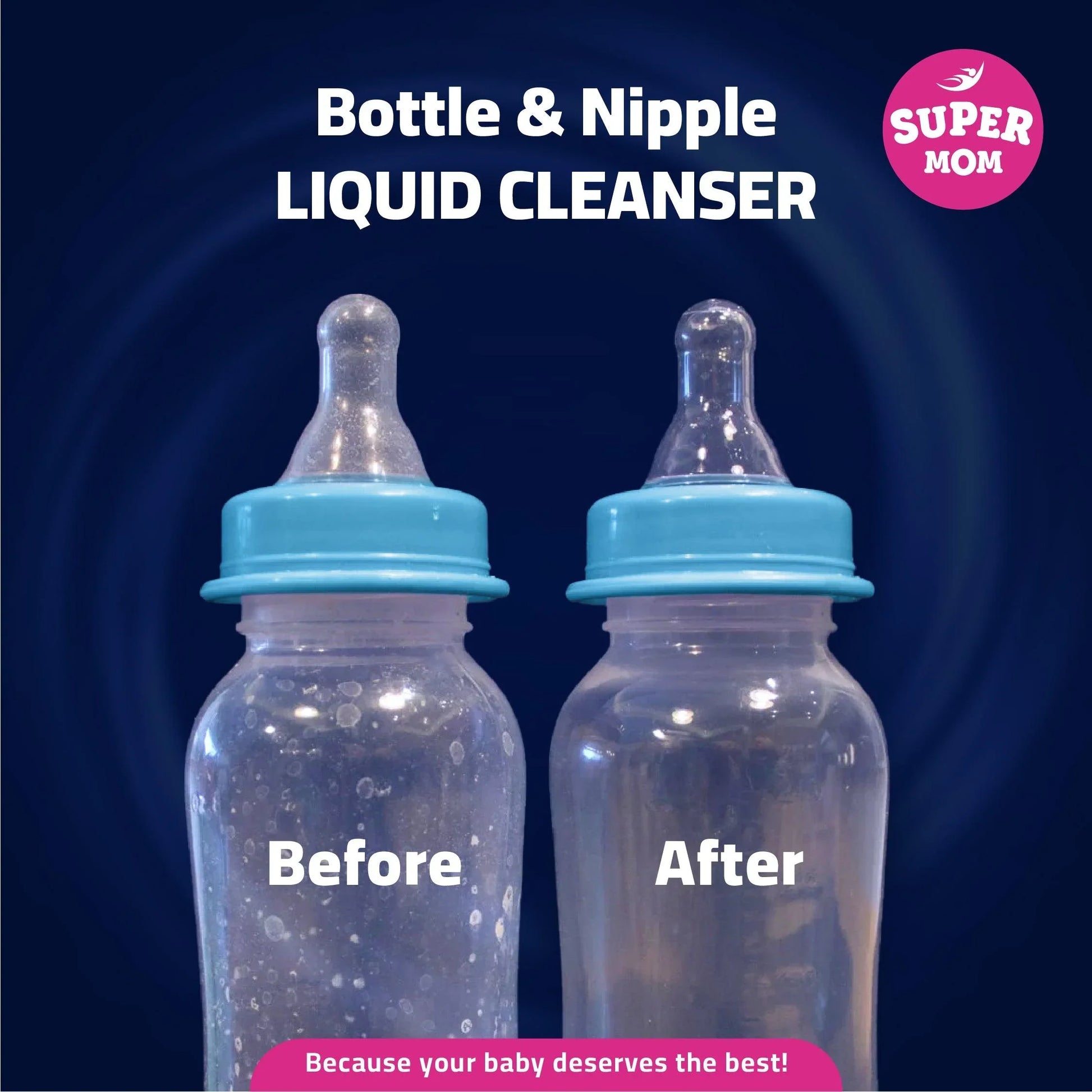 Super Mom Bottle & Nipple Cleaner Liquid - 500 ML - Ourkids - Super Mom