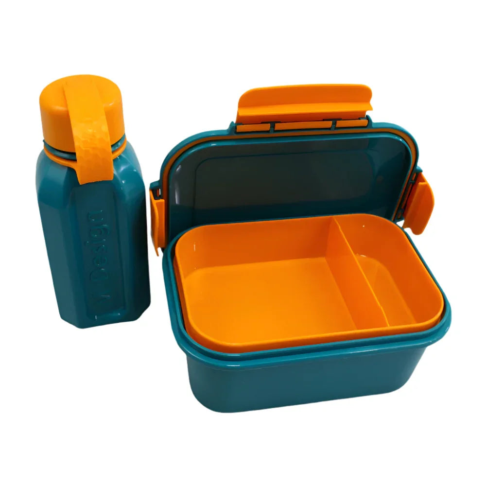 Teal/Orange The New M-Design Lunch Set - 1.1 L - Ourkids - M Design