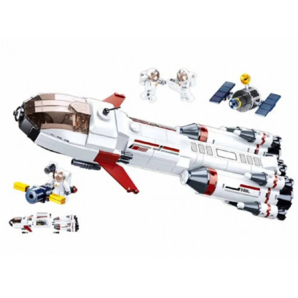 Sluban Space Saturn Expedition Rocket Building Blocks Set - 468 Pcs