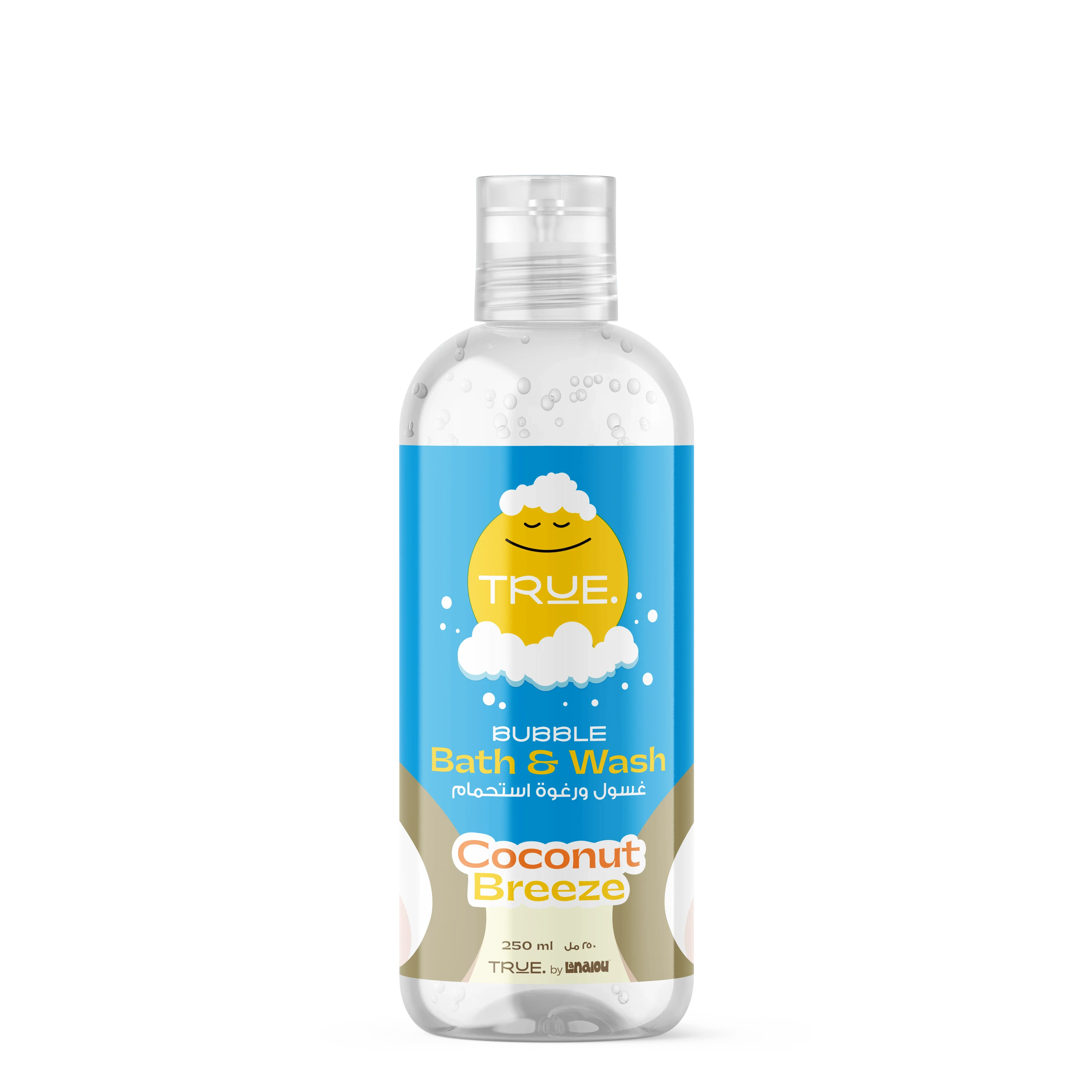 True Bubble Bath & Wash Coconut Scent 250 ml - Ourkids - Lanalou