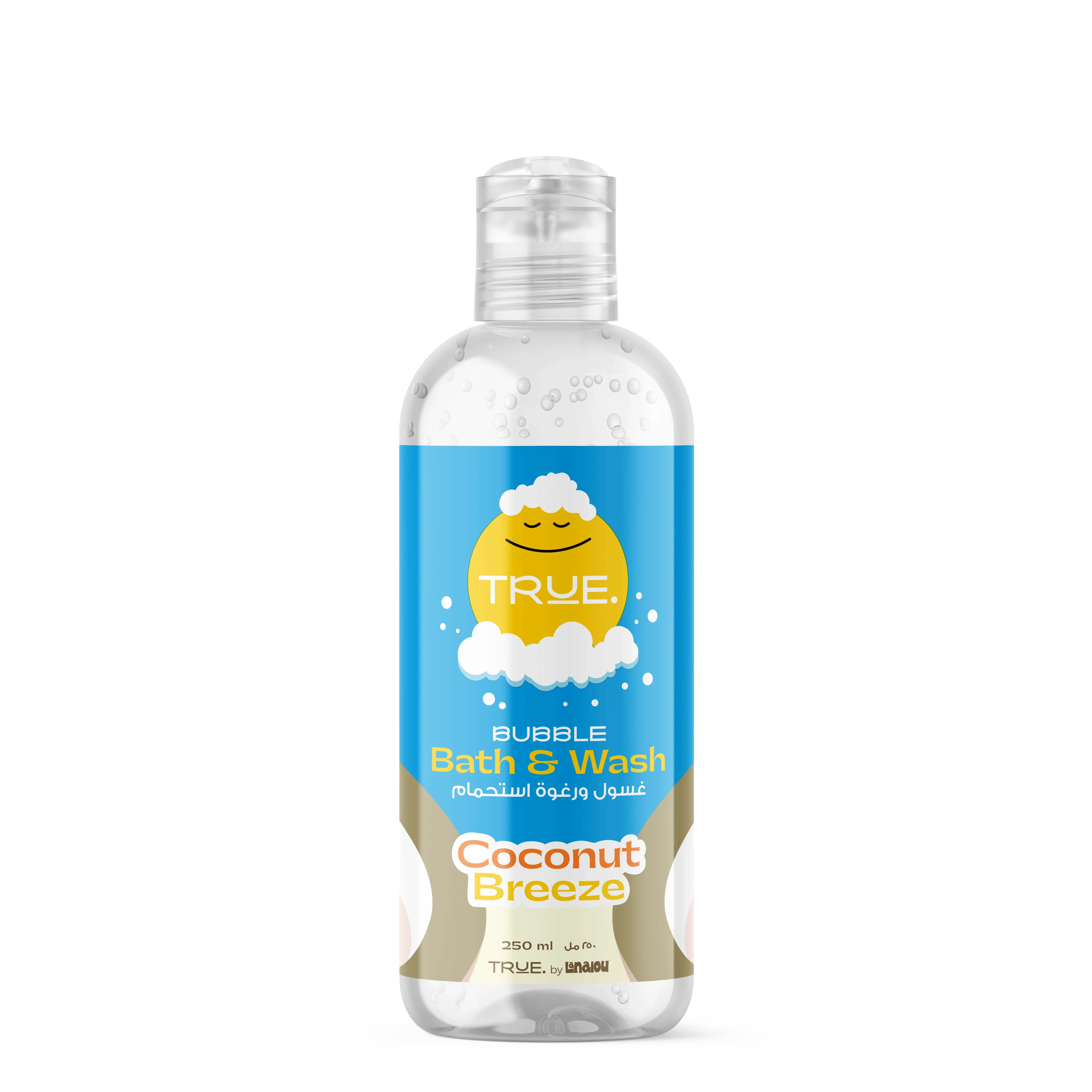 True Bubble Bath & Wash Coconut Scent 250 ml - Ourkids - Lanalou