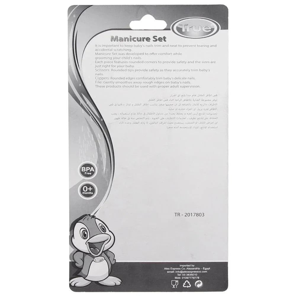 True Safety Scissors With Nail Clipper Set – Purple