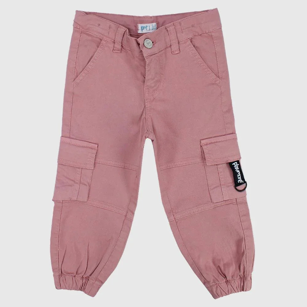 Unisex Dustypink Cargo Pants - Ourkids - Playmore