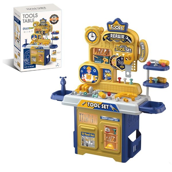 Tools Table Kids Workbench Play Set (Light & Sound) – 35 Pcs - Toys - For Baby
