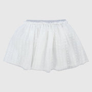 White Dotted Ruffled Skirt - Ourkids - Playmore