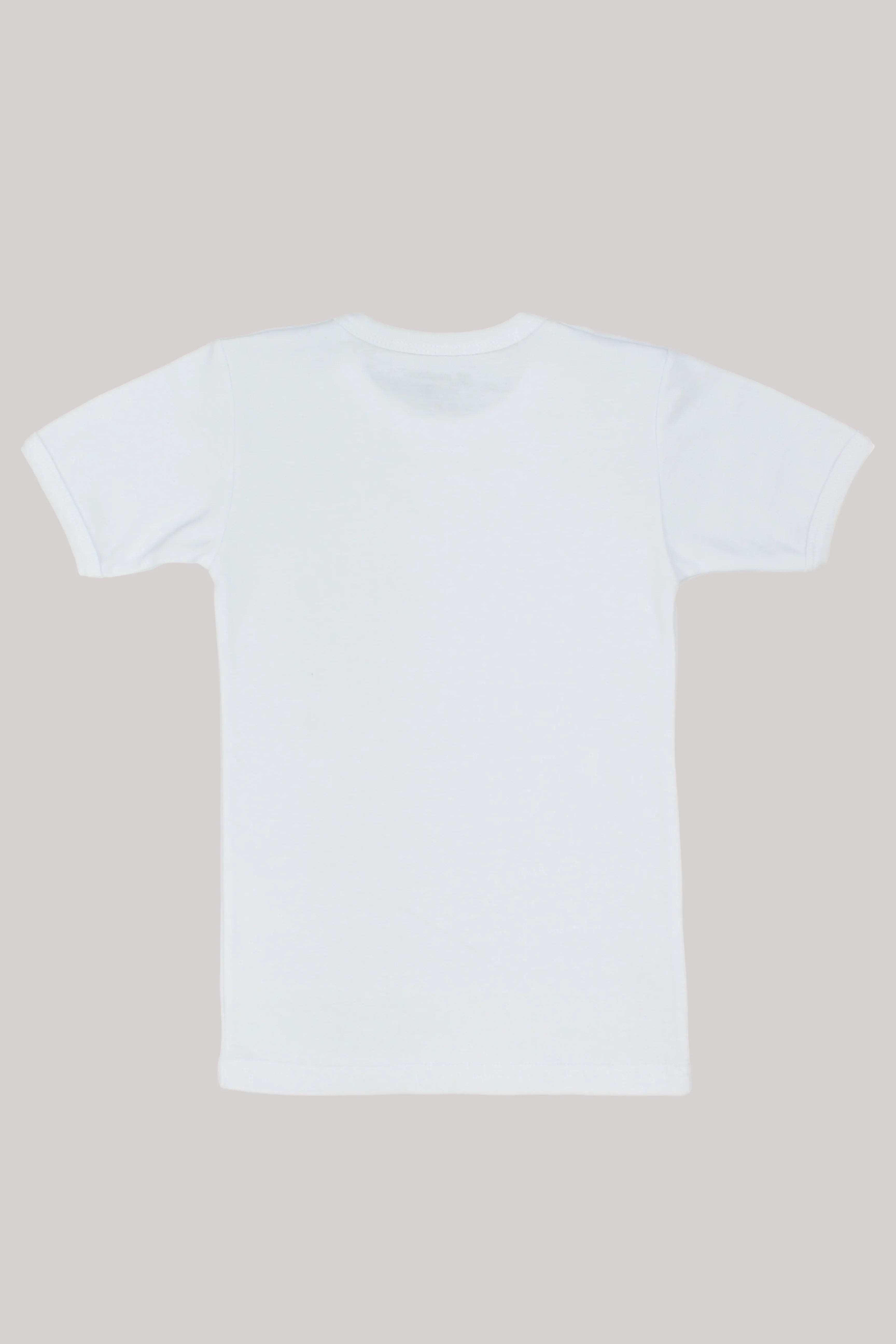 White Short-Sleeved Undershirt - Ourkids - Papillion