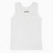Boys Cotton Sleeveless Undershirt – White (Sporty Strap Design)