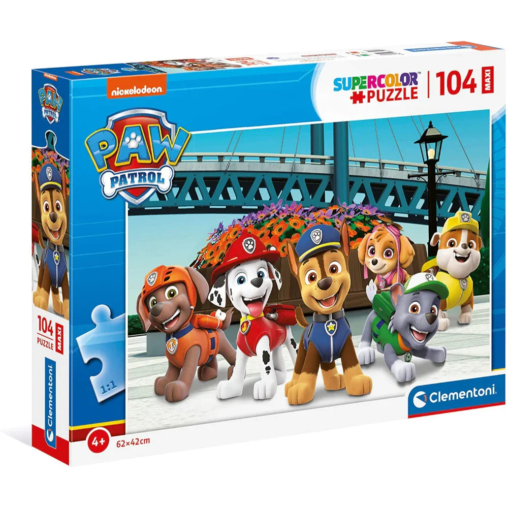 Clementoni Paw Patrol Maxi Super Color Puzzle – 104 Pcs