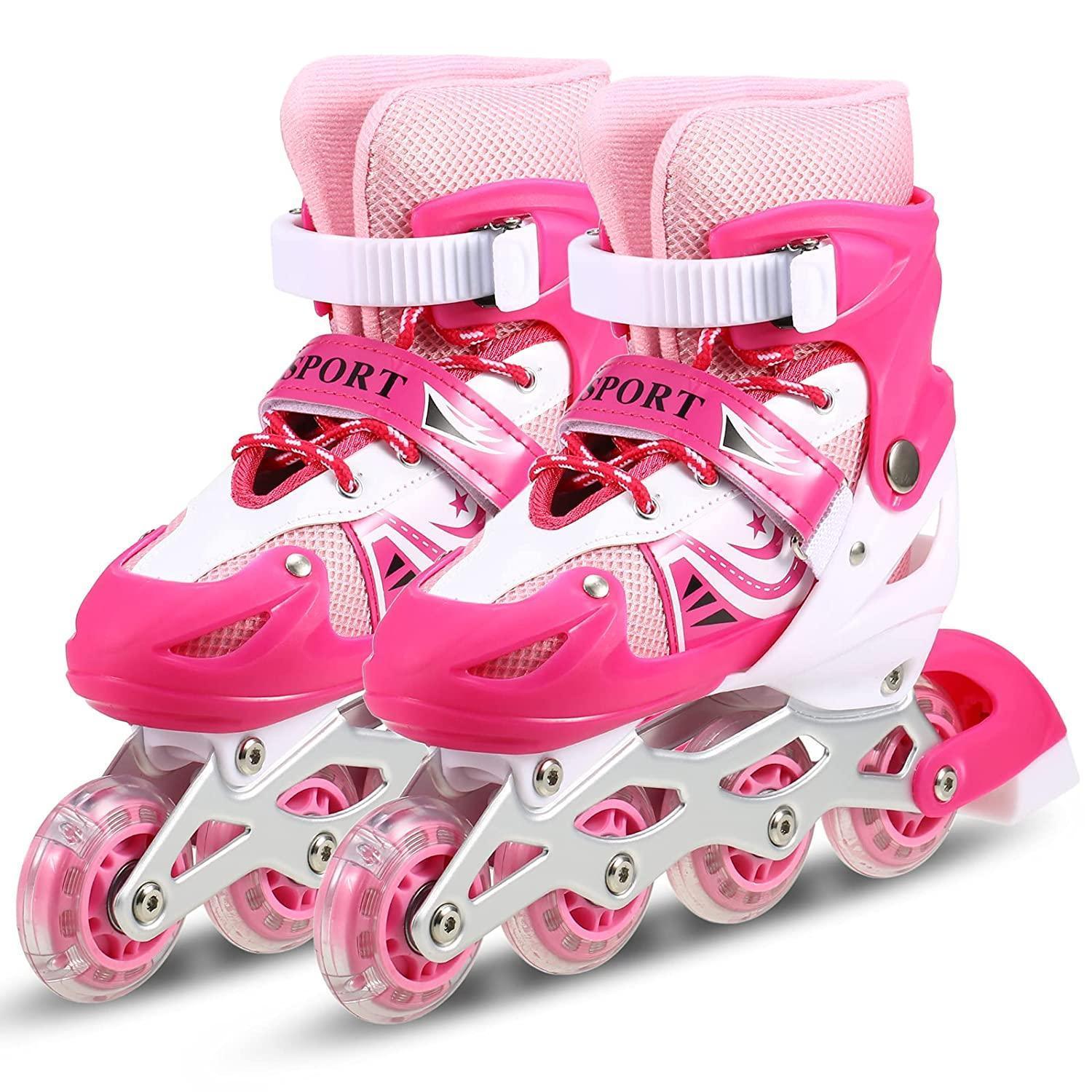 Children Roller Skates Adjustable Inline Skating Shoes (Size 38-42