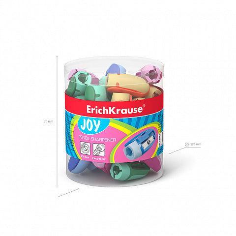 Plastic sharpener ErichKrause® Joy®, color: assorted - Ourkids - Erich Krause