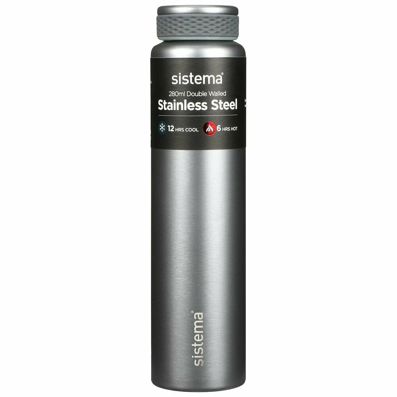 SISTEMA HYDRATION BOTTLE STAINLESS STEEL 280ML - Ourkids - Sistema
