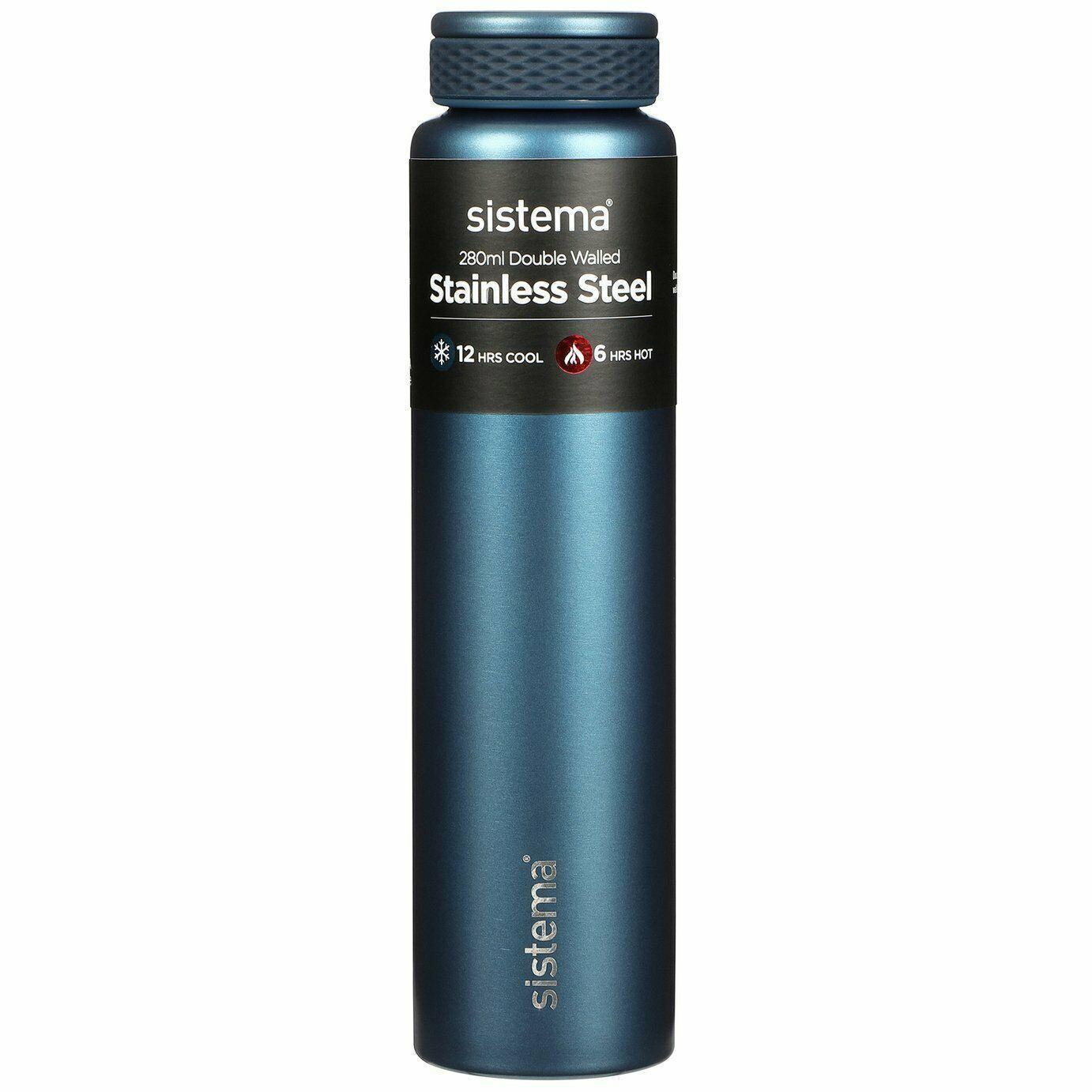 SISTEMA HYDRATION BOTTLE STAINLESS STEEL 280ML - Ourkids - Sistema