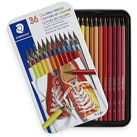 Staedtler 36 Piece Coloring Pencils in Tin Case - Ourkids - Staedtler