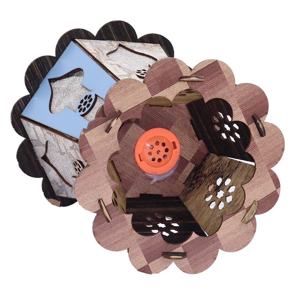 Wooden Fanous Ramadan With Sound And Light - Ourkids - OKO