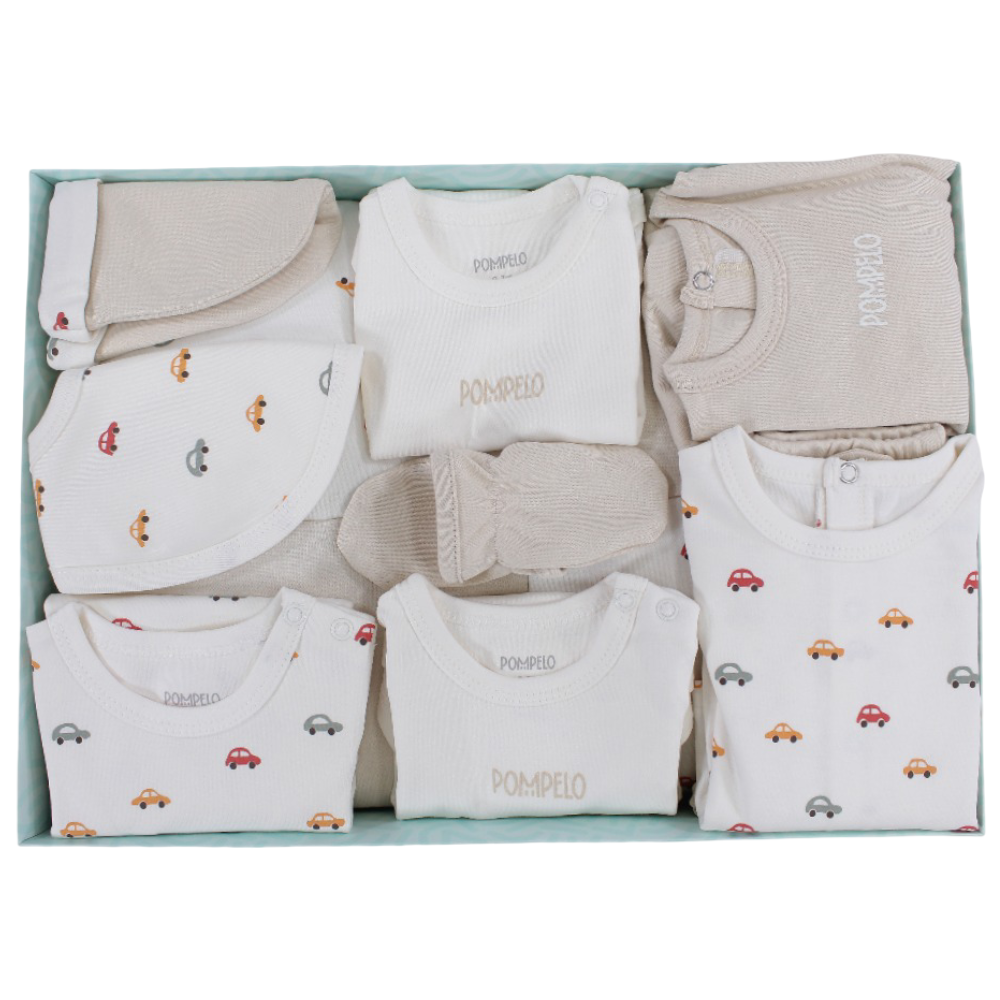 Baby Boys Cotton Gift Box – 9-Piece