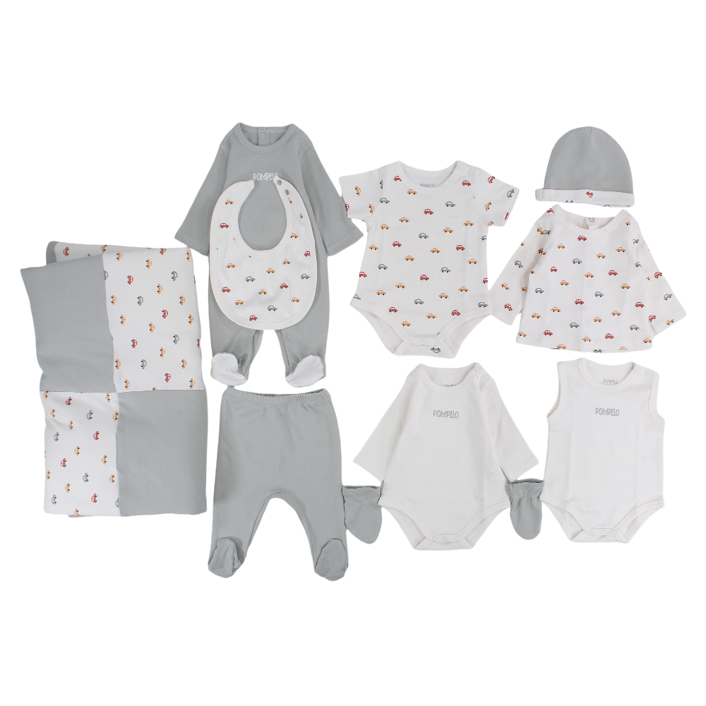 Baby Boys Cotton Gift Box – 9-Piece